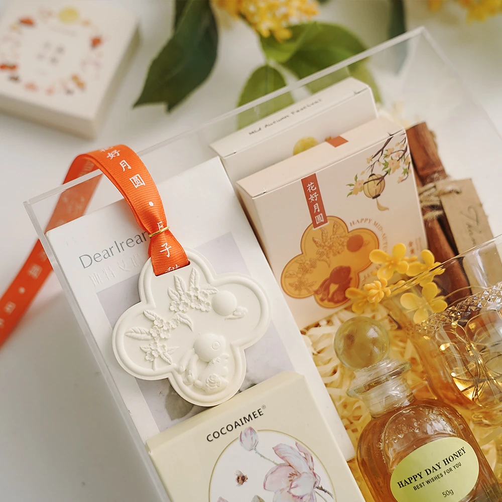 中秋节香氛石膏片 小礼品衣柜香薰蜡片创意礼物室内车载扩香