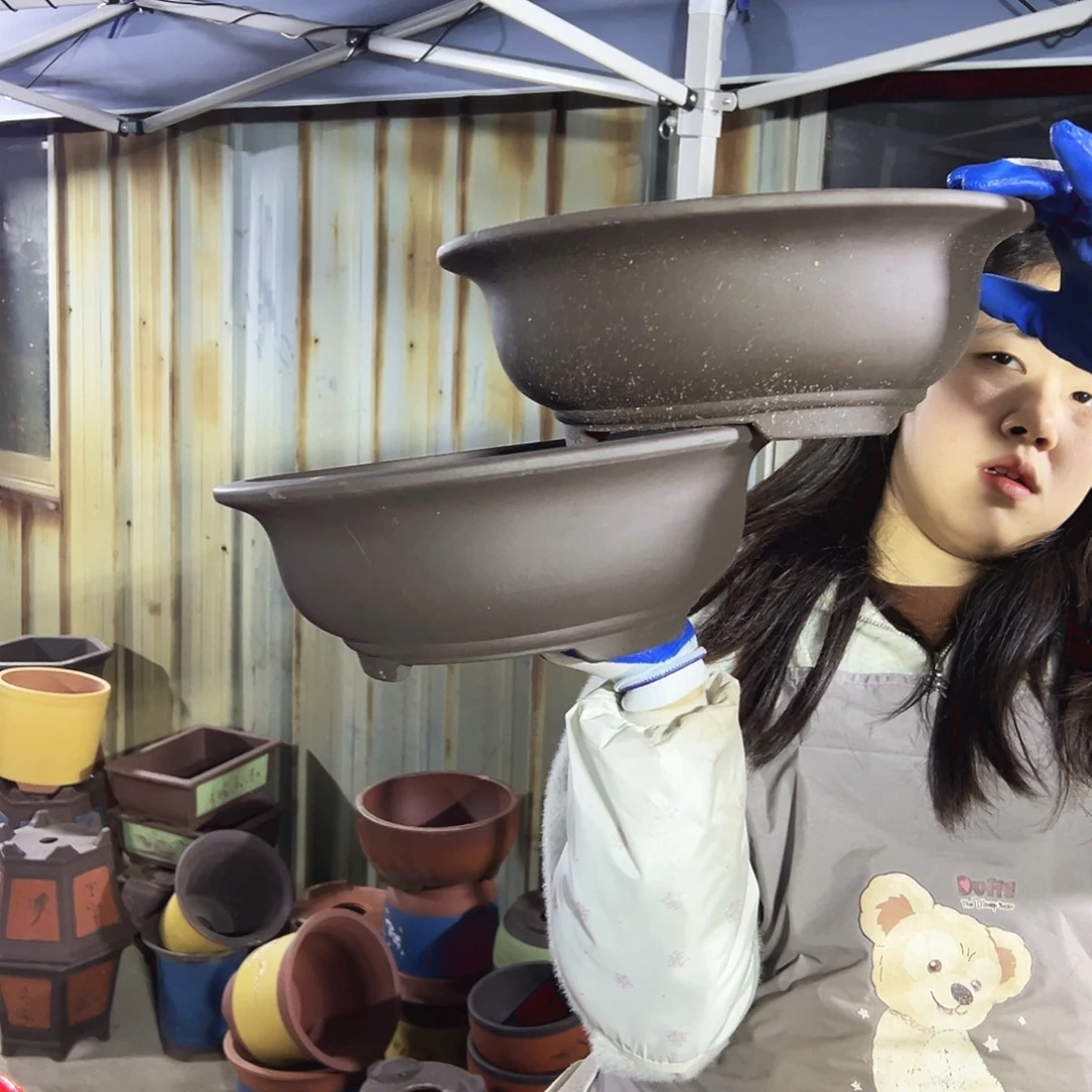 28+28紫泥碗盆花盆花盆