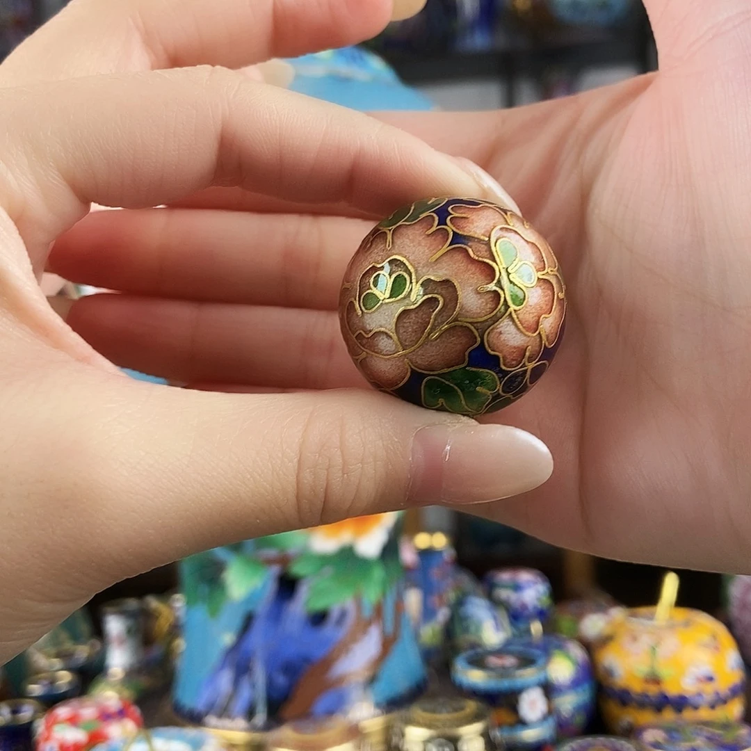 佩***诺铜宝蓝色老银蓝大珠子