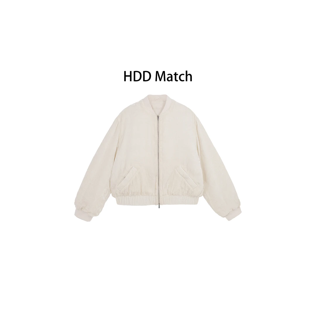 HDD- "优雅目录" 桑蚕丝 90白鸭绒 冬季女款丝绒显贵羽绒服 Y9124