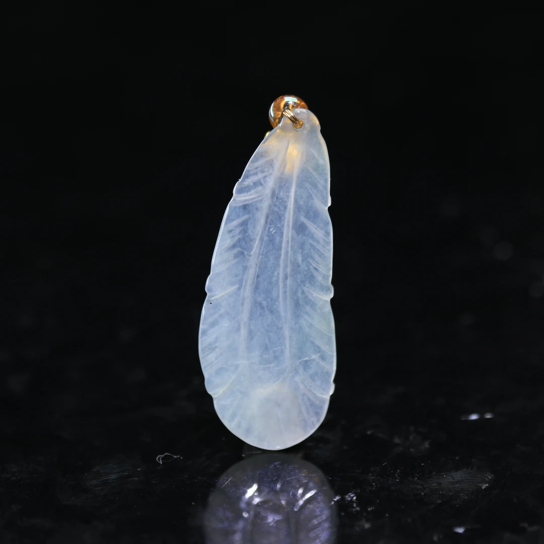 2天然缅甸翡翠A货冰羽毛/700117/上海嘉禾拍卖