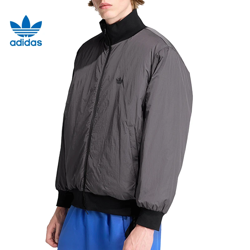 adidas/阿迪达斯三叶男子运动休闲棉服外套JW0980