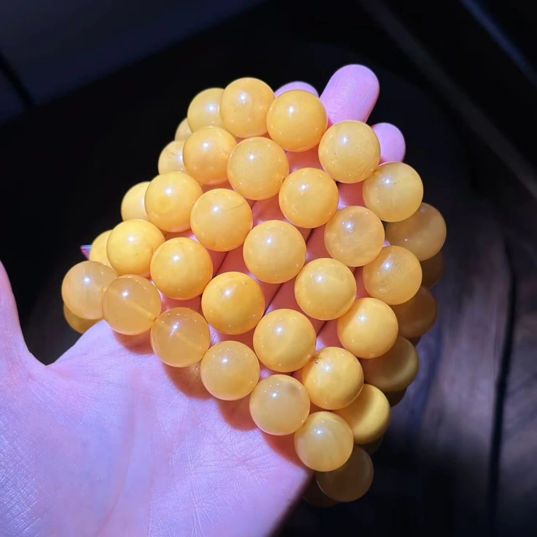 YS8972 蜜蜡圆珠 单圈手链 多样性发其一