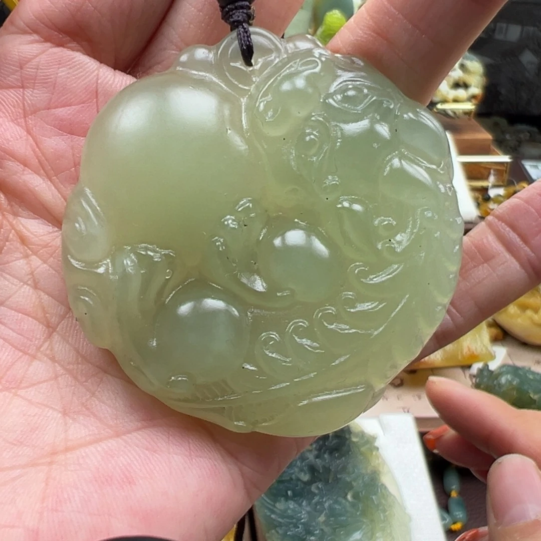 岫玉未镶嵌挂件挂件