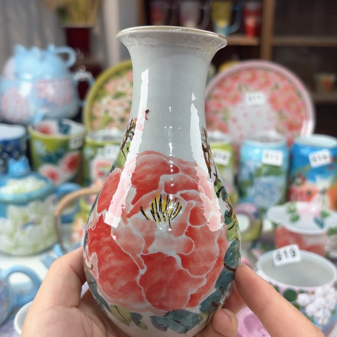 景德镇手绘高温釉下彩陶瓷茶具
