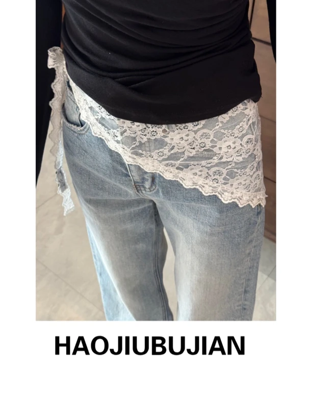 好久不见白色蕾丝丝巾