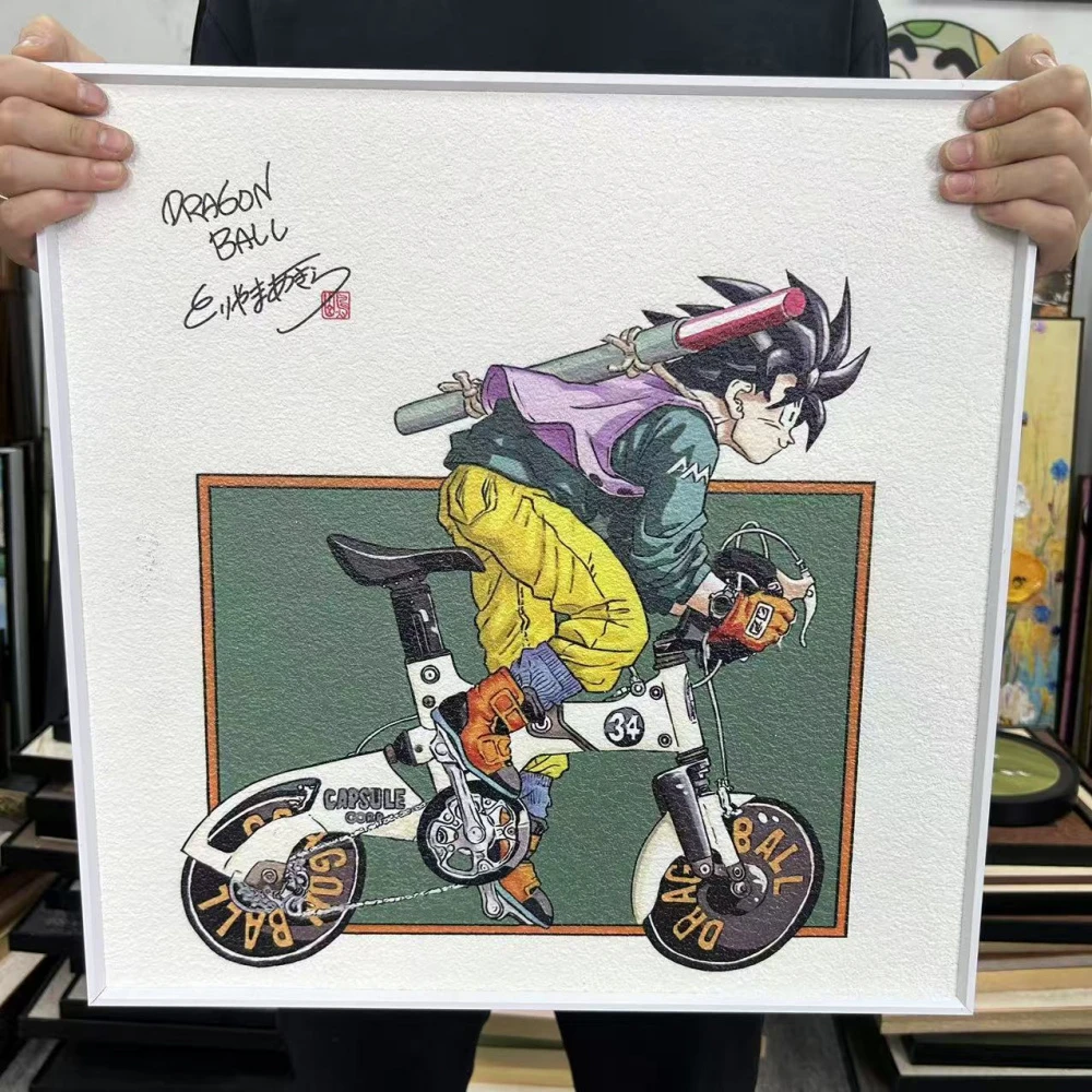 龙珠孙悟空卡通动漫装饰画D045客厅卧室咖啡厅休闲吧悬挂画5050