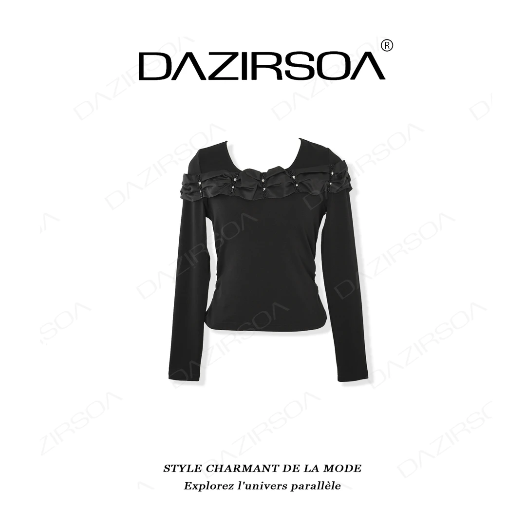 DAZIRSOA/达姿“沐春漫行”时尚百搭显瘦个性小众上衣 X360