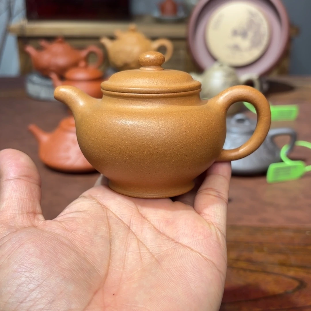 茶壶紫砂掇只150毫升黄金段