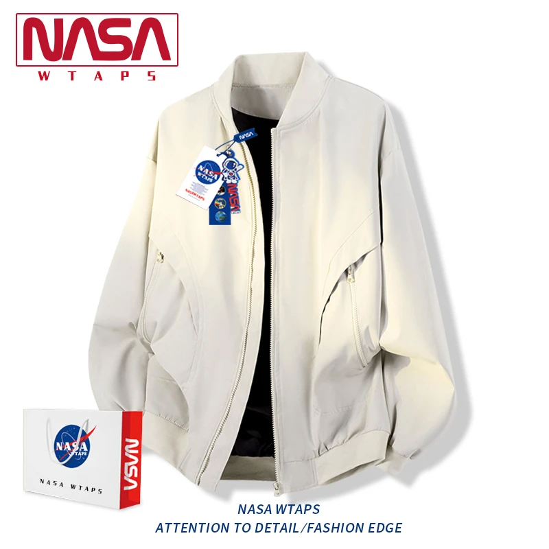 NASA WTAPS美式高级感工装夹克男款春秋季潮流宽松休闲飞行夹克服
