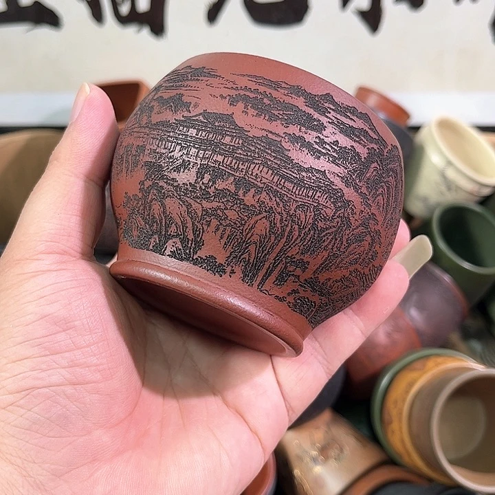 茶杯紫砂全手工紫砂主人杯