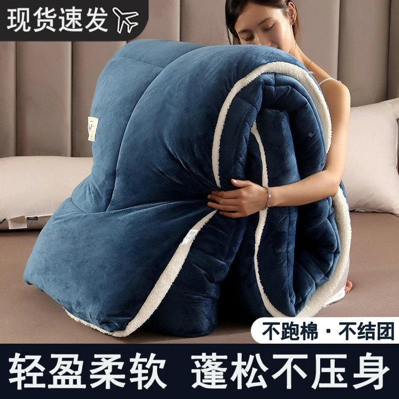 羊羔绒被子冬被棉被加厚保暖冬天宿舍单人学生秋冬太空被芯