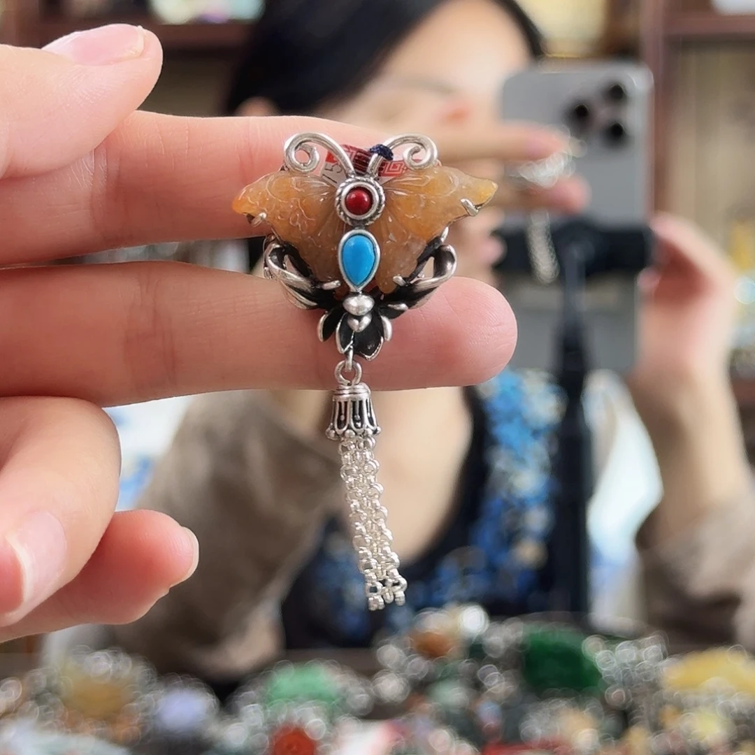 翡翠银S925镶嵌戒指