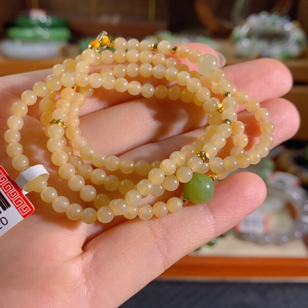 和田玉未镶嵌手链