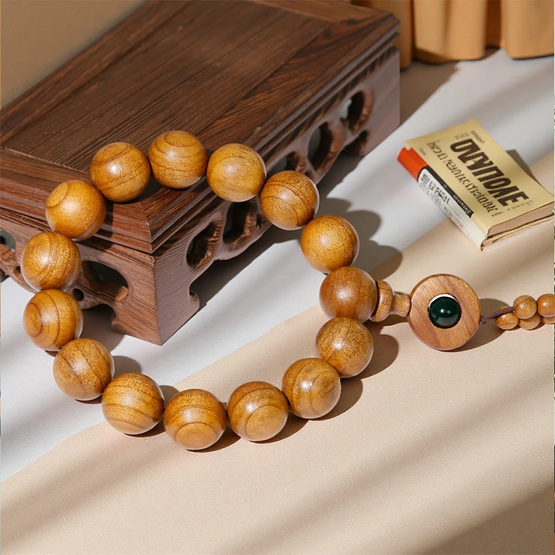 恭王府【时来运转】 正品金丝楠木15mm单圈新中式盘玩手串