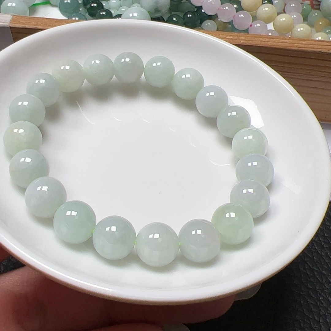 【闪购商品】未镶嵌手链翡翠平**α卡9+