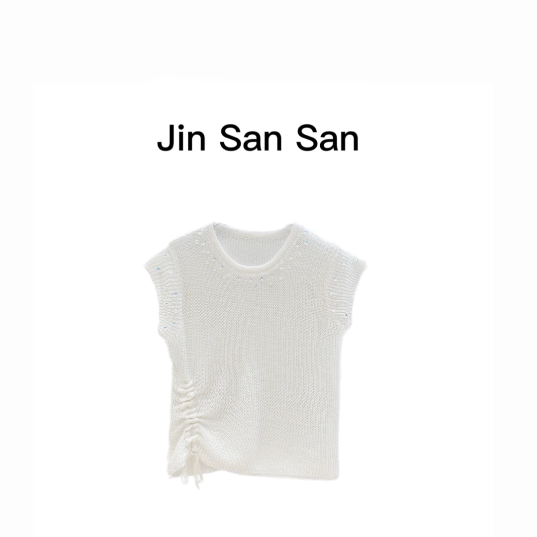 金三三【缪斯女神】2025夏季新款时尚休闲设计师气质上衣H3159