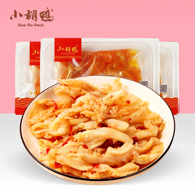 小胡鸭蒜香香辣去骨鸭爪鸡爪200g×3盒休闲零食脱骨美味过瘾