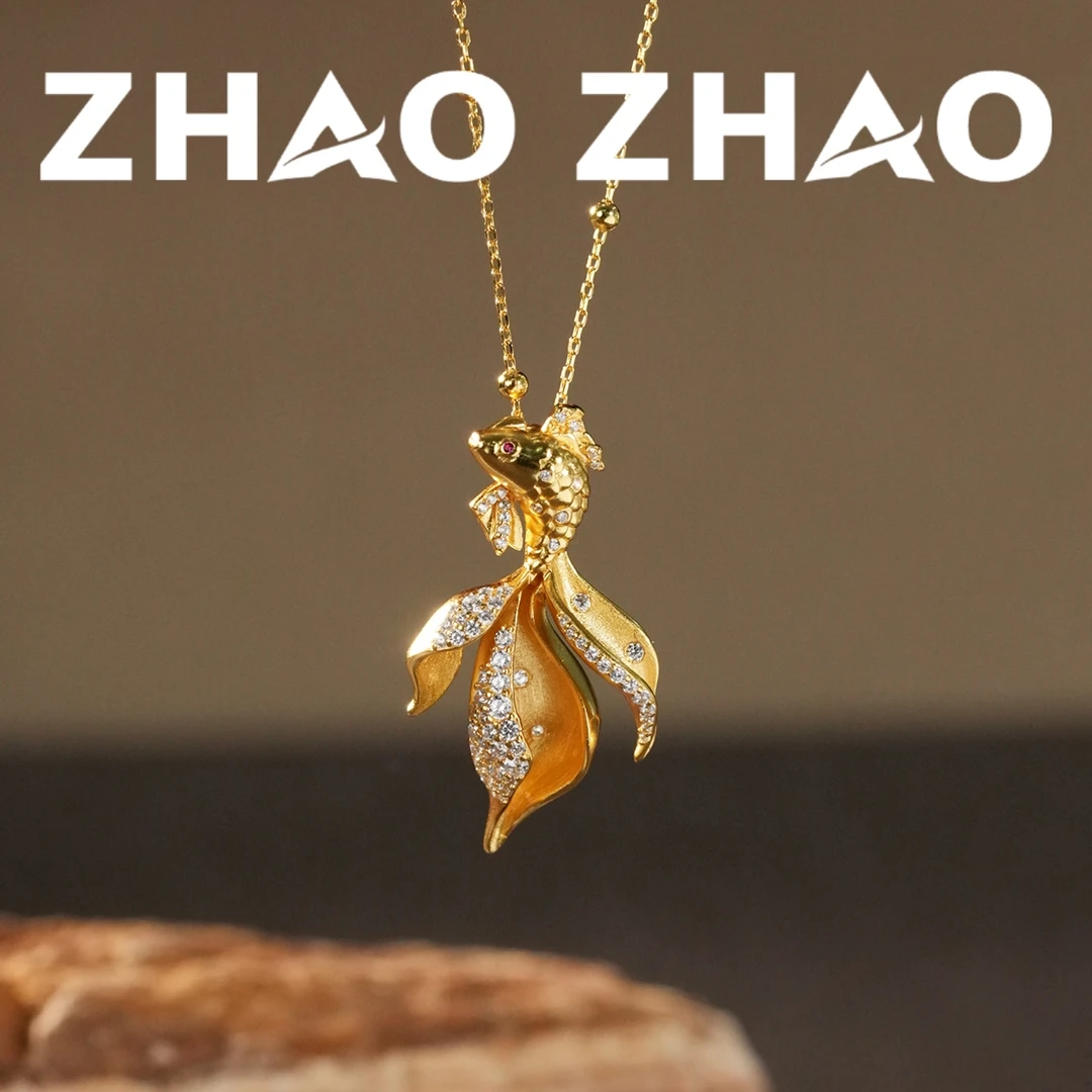 坠链均925银 「锦鲤」鱼尾锦鲤项链百搭寓意礼物