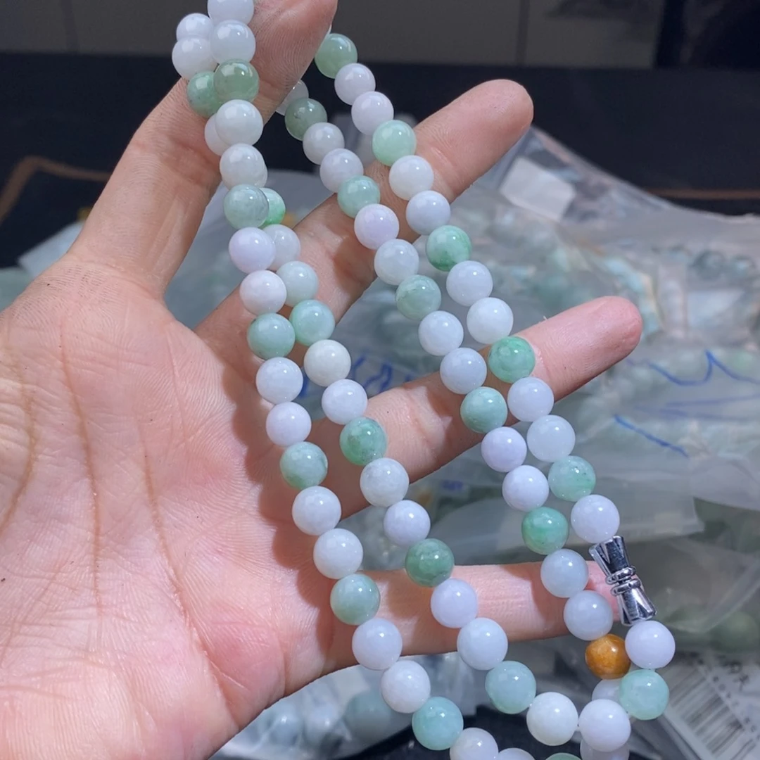 未镶嵌手串翡翠珠链