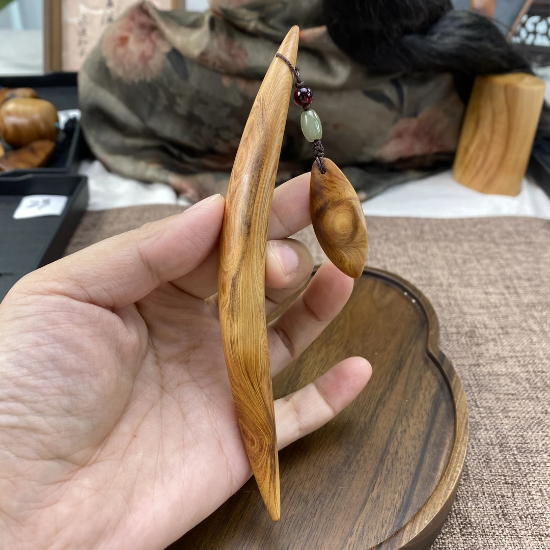 15cm高货手工崖柏秋叶步摇y333日常百搭国风旗袍汉服发饰