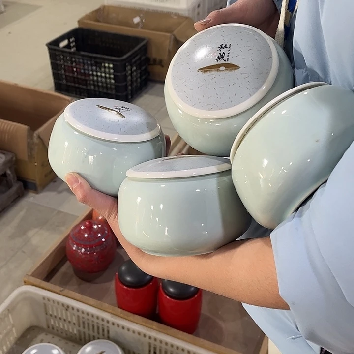 其他陶瓷茶叶摆件茶叶罐