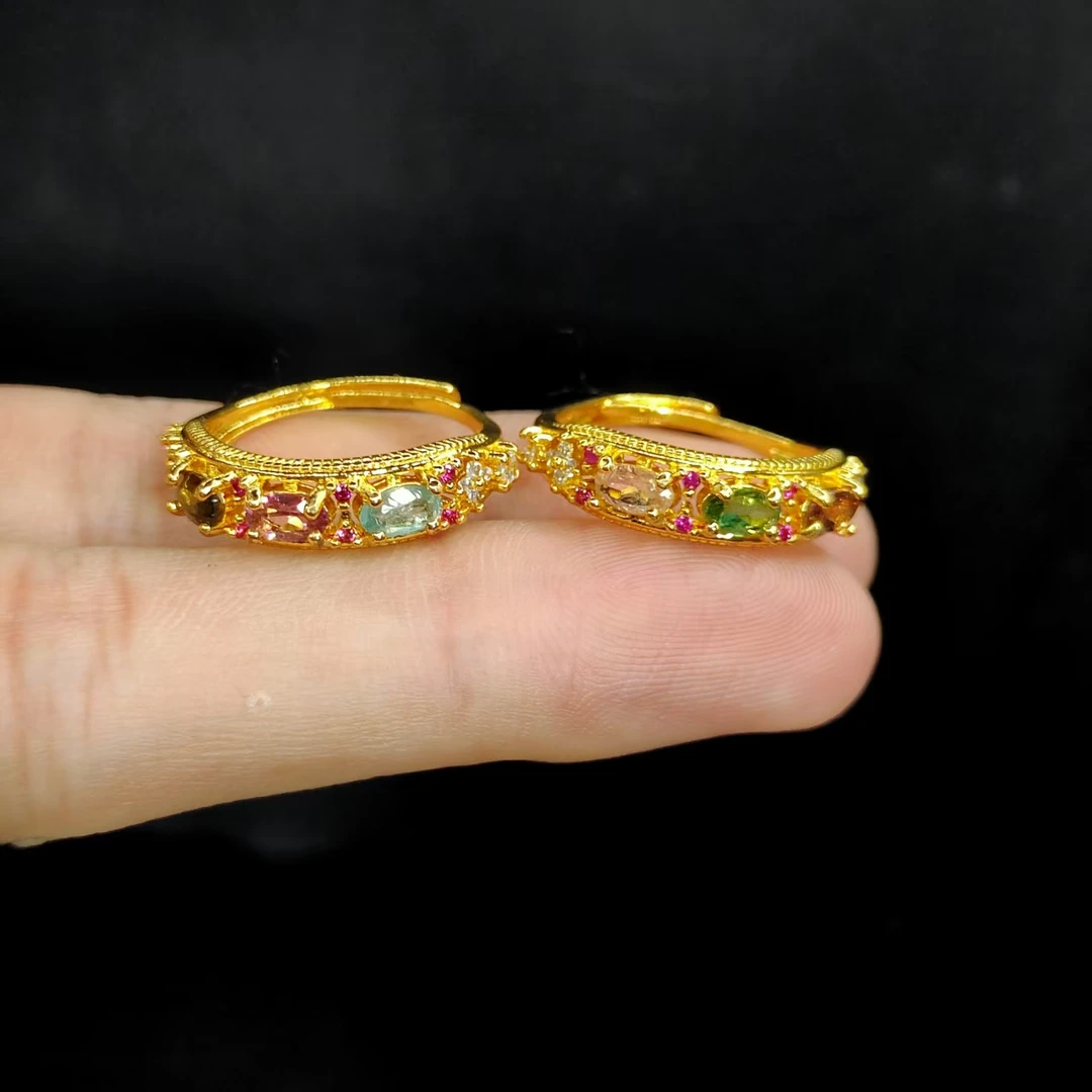 【康康严选】碧玺DIY蛋面戒指XP9【多样性发其一】