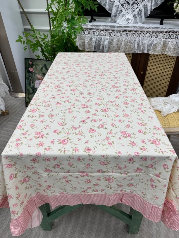 a22 130*180 棉麻印花 餐桌茶几布