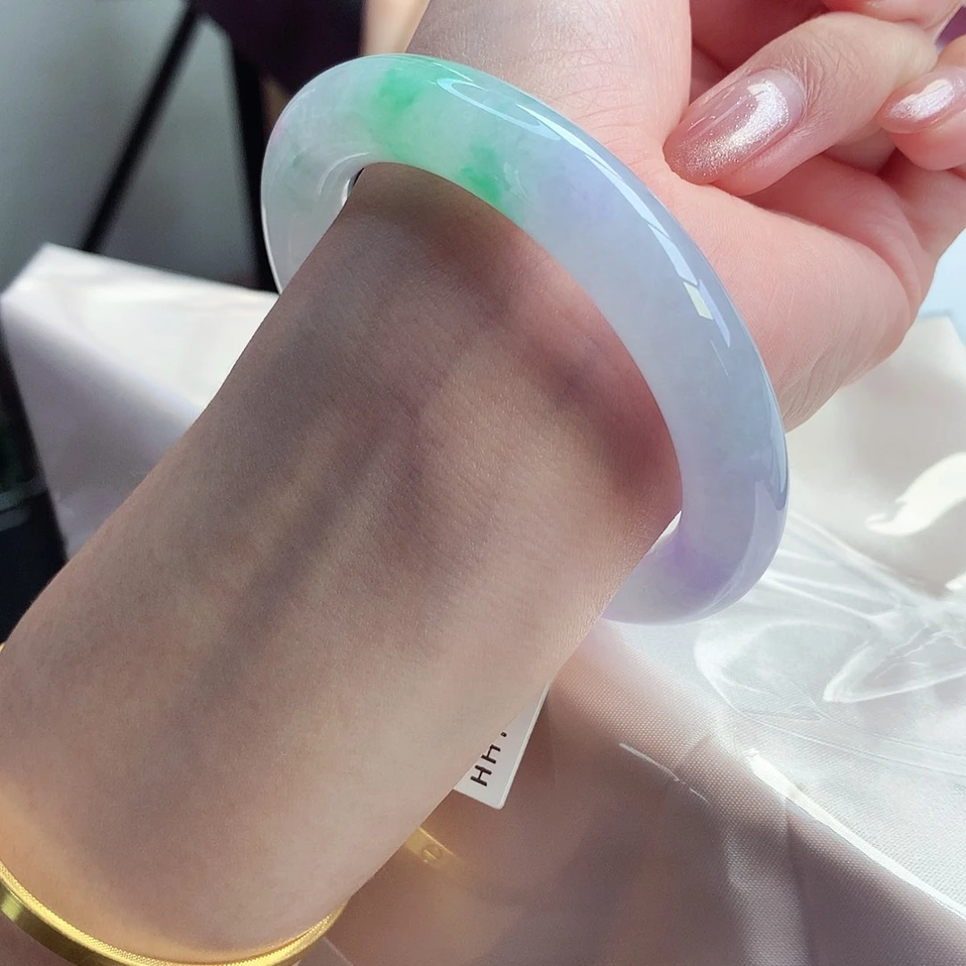 翡翠手镯未镶嵌天然A货翡翠57/58
