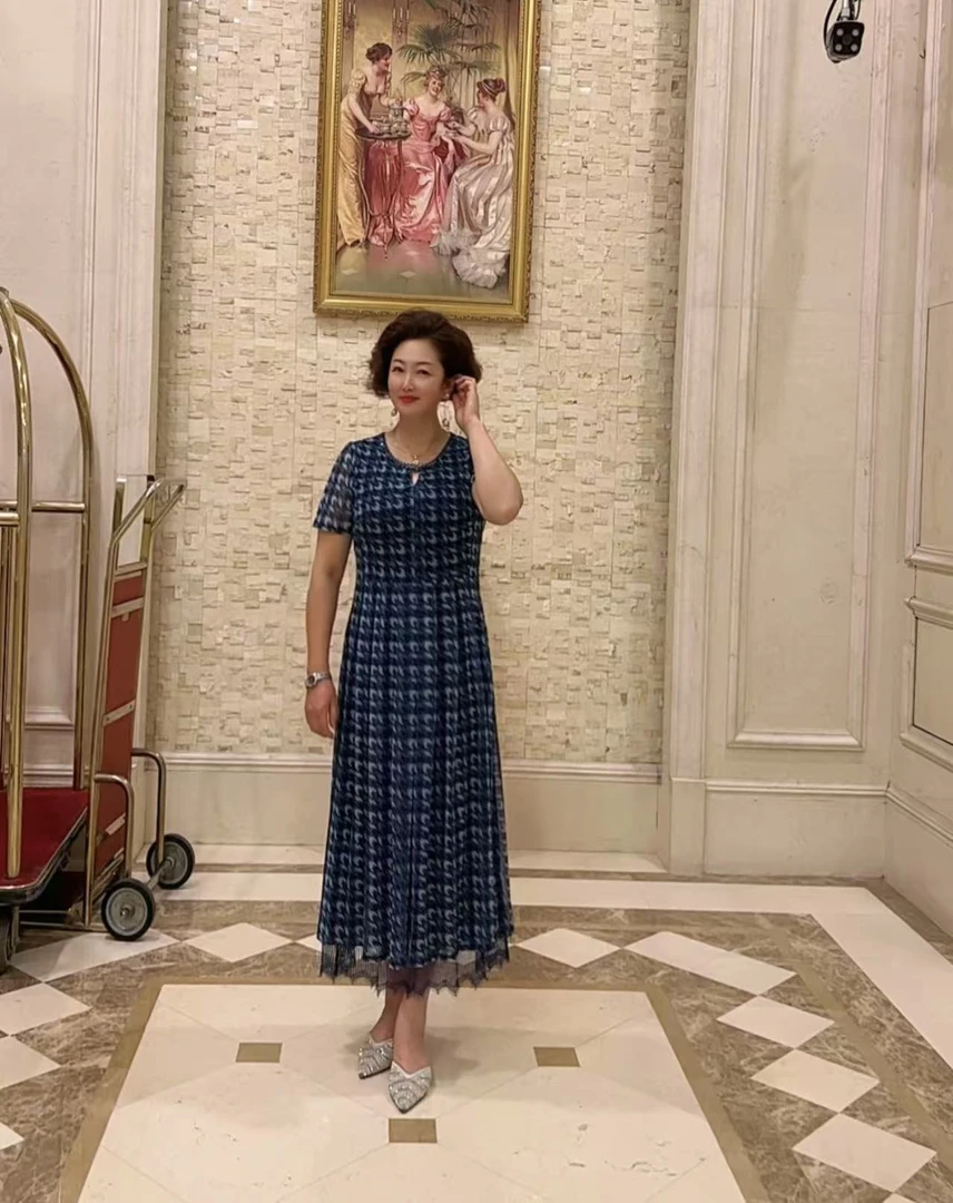 2025高端舒适南韩纱连衣裙008