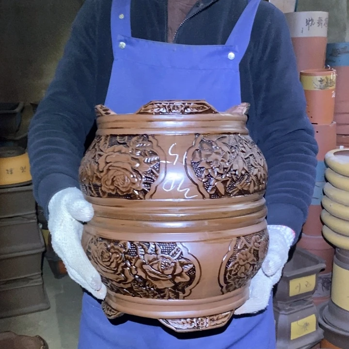 紫砂花盆紫砂花盆