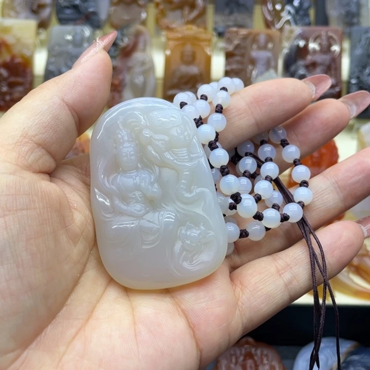 玛瑙/玉髓吊坠(赠链)未镶嵌道**仙吊坠