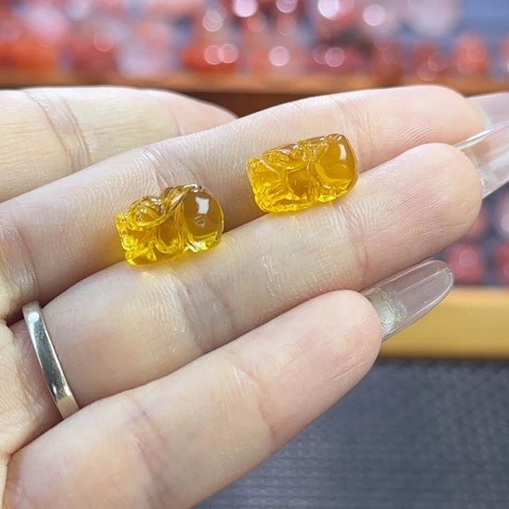 南红玛瑙未镶嵌珠宝半成品貔貅组合