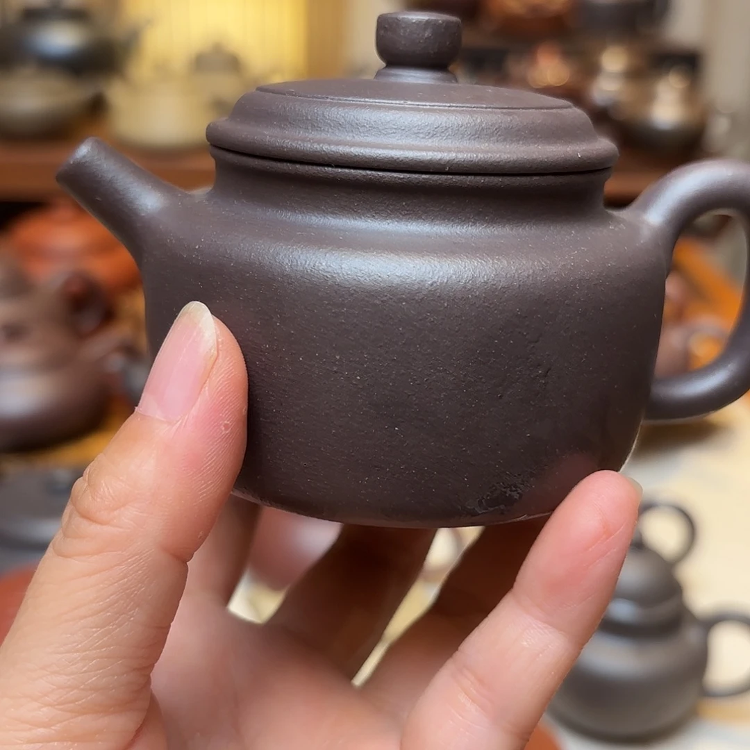 清****茶壶紫砂紫泥德仲