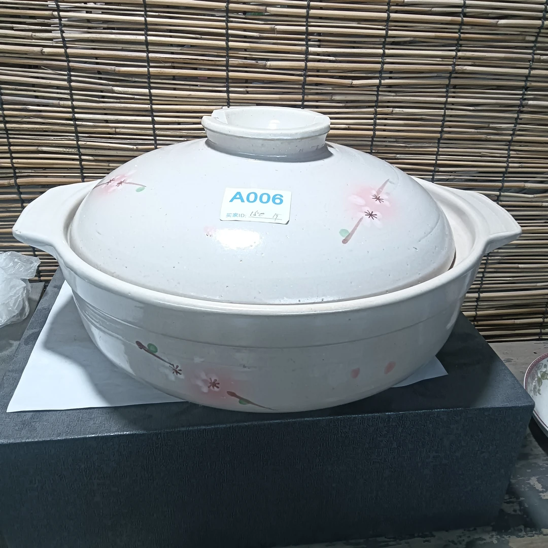 磁州窑陶瓷砂锅大，口径30，高11，