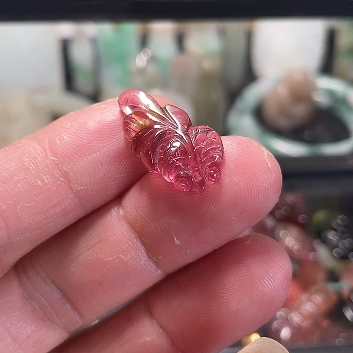 银S925镶嵌颈饰碧玺j****g