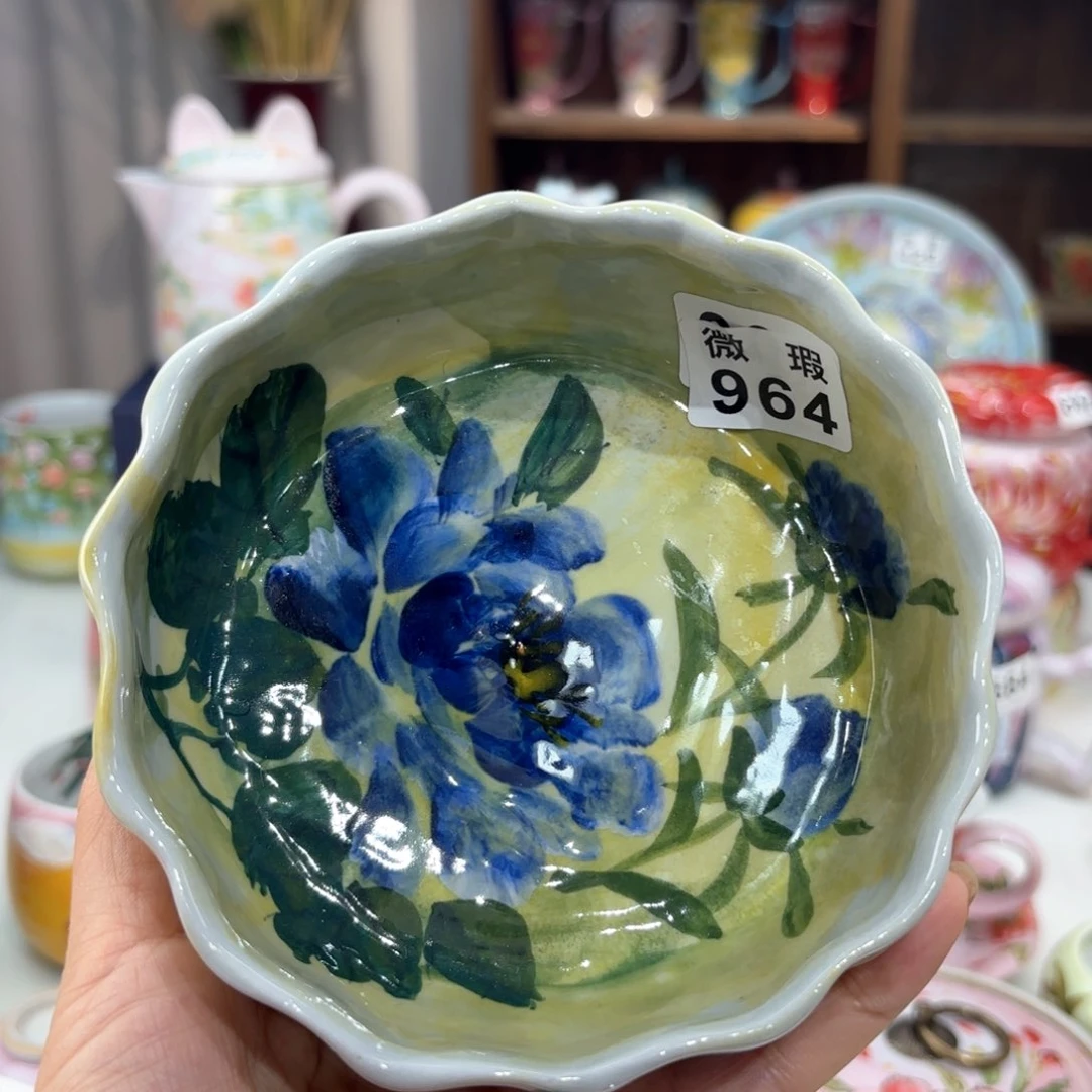 景德镇手绘高温釉下彩陶瓷茶具