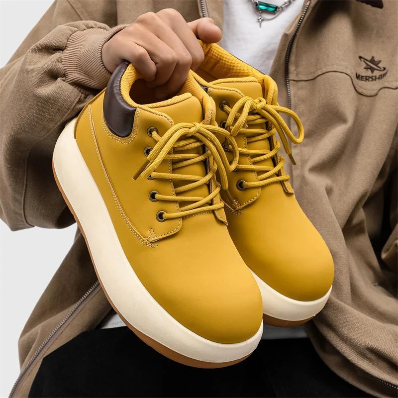 俞兆林丁靴男2024新款厚底情侣靴子男士休闲运动潮牌高级感工装靴