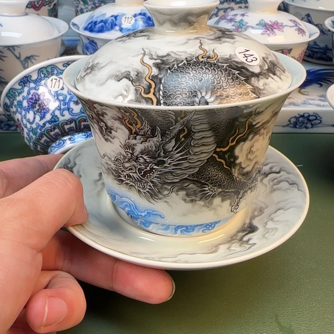 噼**啦彦祖纯手工手绘茶具143