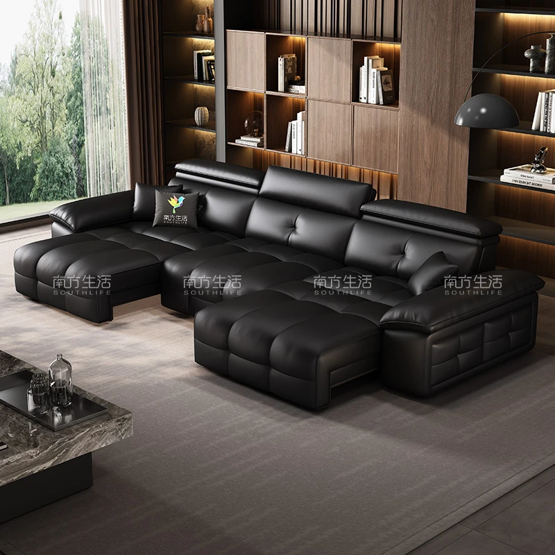 SOUTHLIFE/南方生活GN625#头层牛皮平移电动沙发床客厅交个朋友