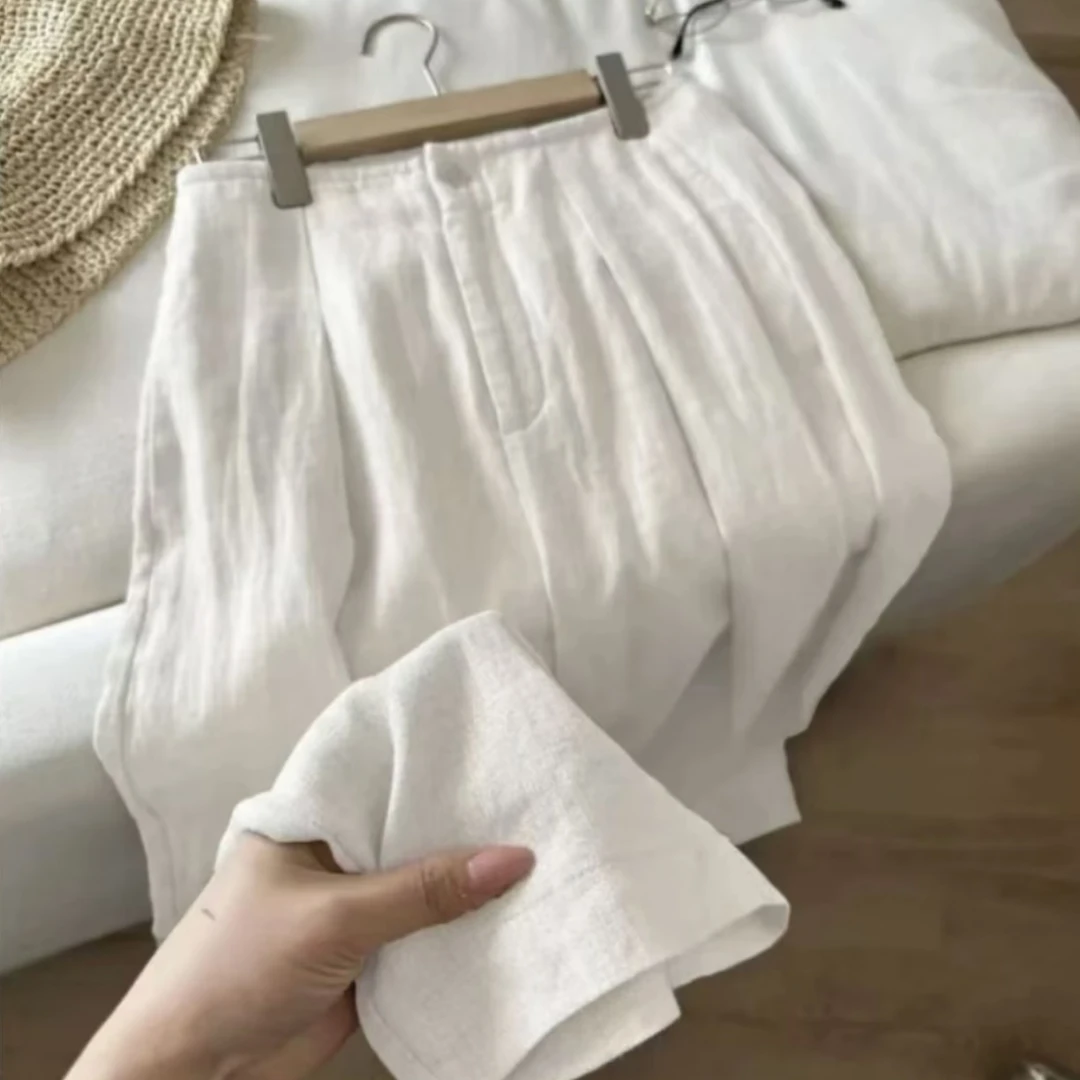 【现货+运费险】2025夏季垂感显瘦百搭女裤慵懒风休闲阔腿裤