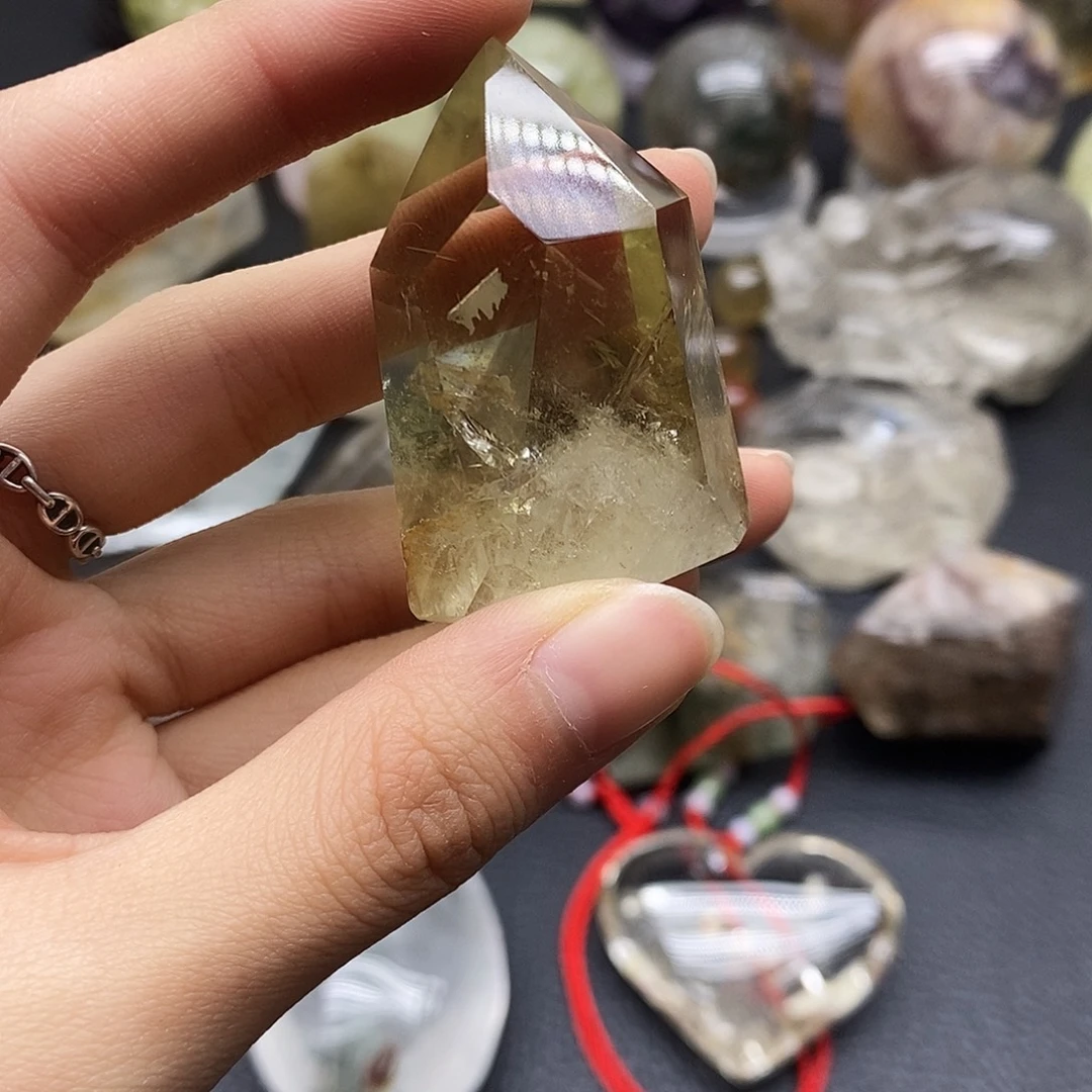 珠宝半成品水晶未镶嵌225水晶石