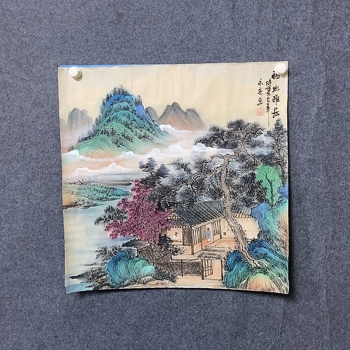 国画四尺斗方仿古一幅