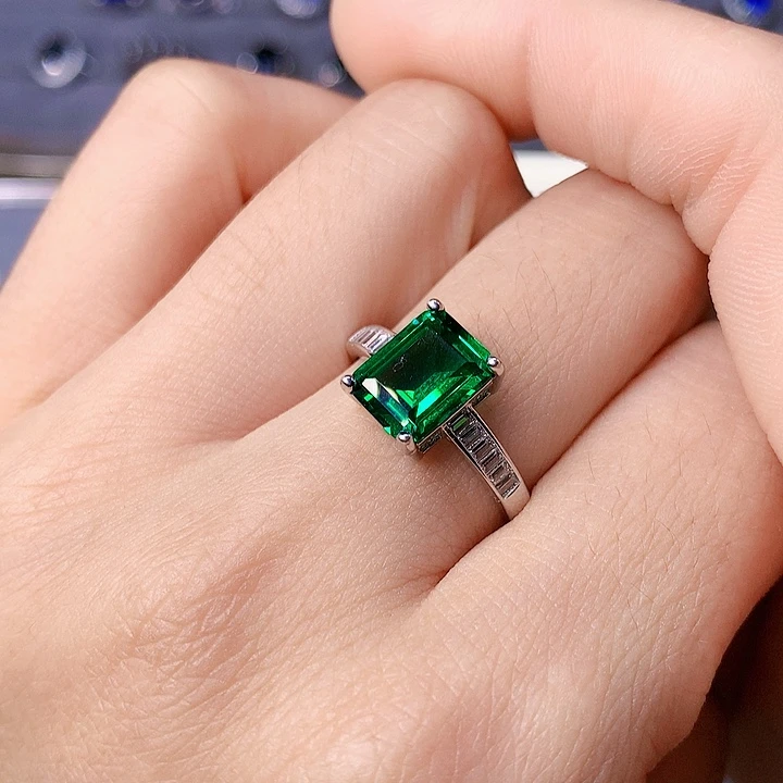 透辉石戒指银S925镶嵌111111