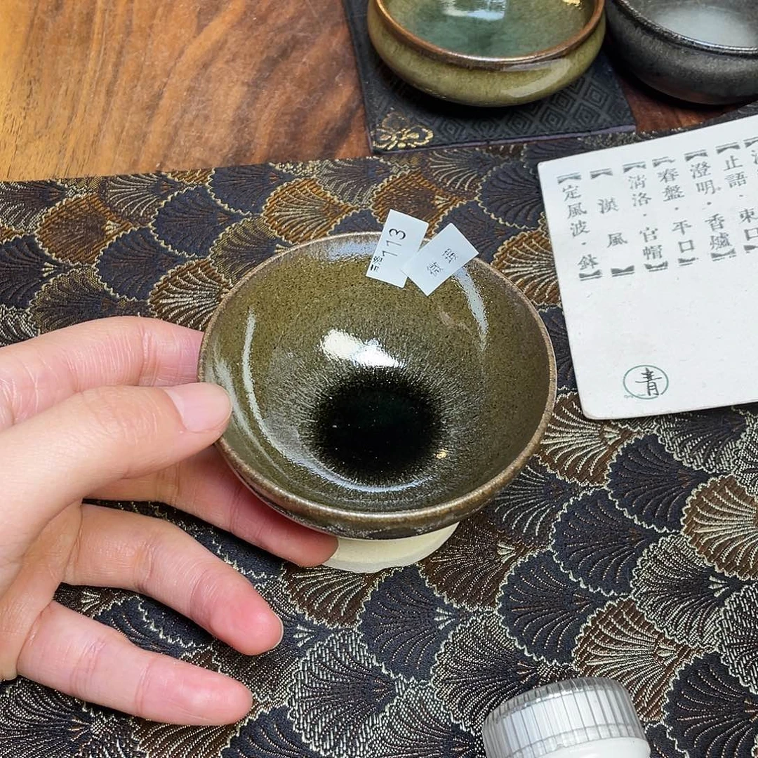 ****)茶盏113 福临号建盏柴烧微瑕