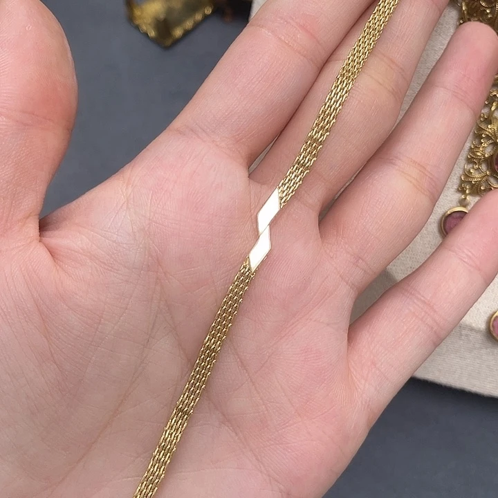 合成碳硅石纯铜vintage 首饰