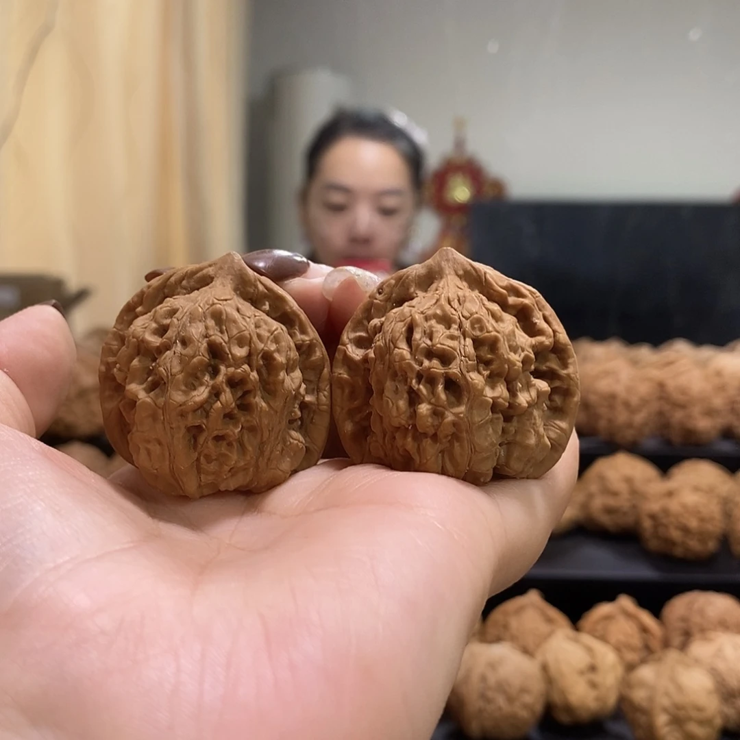 把件文玩核桃37官帽尖有伤