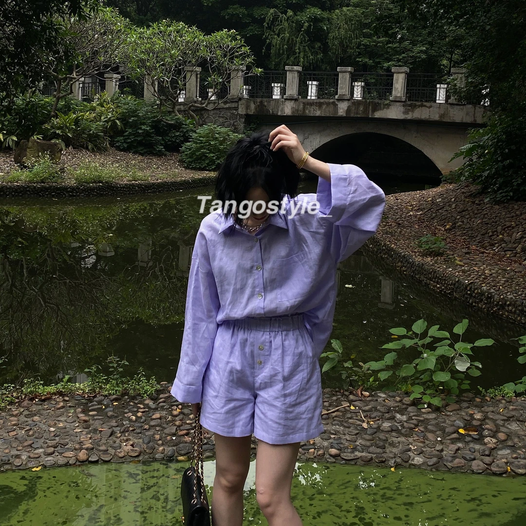 HELLOTANGO《微醺玫瑰》衬衫套装 5389#
