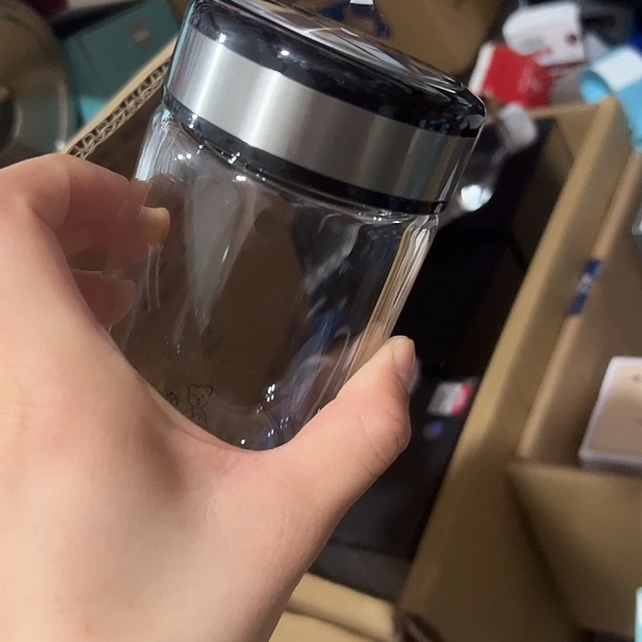 83孤品 微瑕 玻璃杯 单层烫手