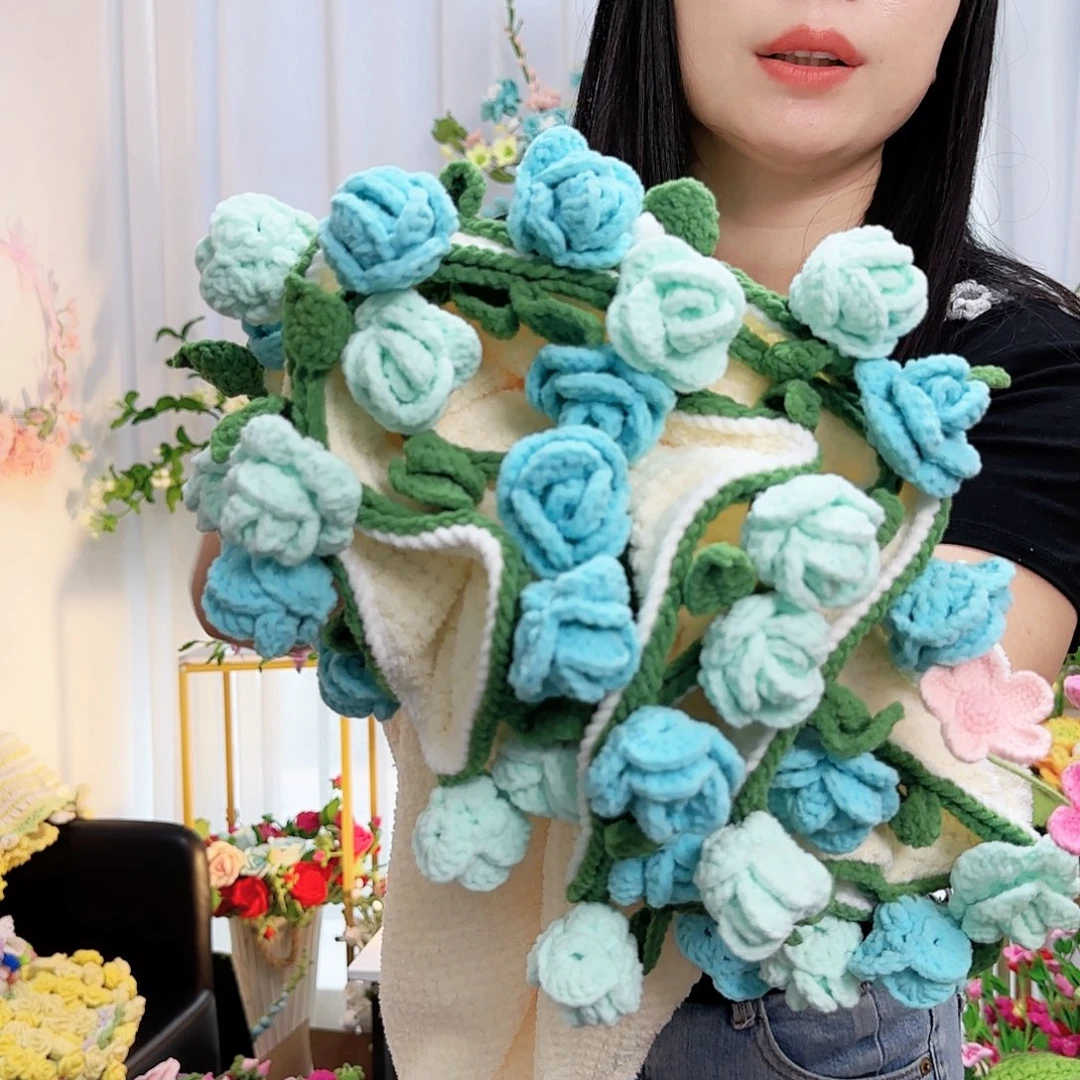 手工钩织设计花毯